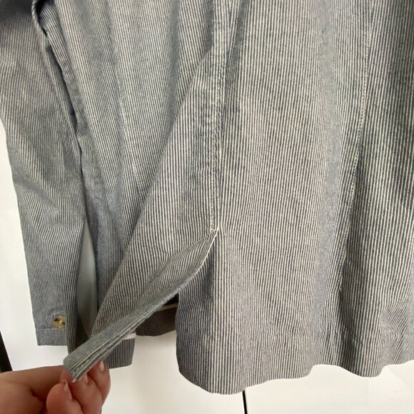 PART TWO blue and white blazer EU 44 UK 18 Cotton - Picture 2 of 7